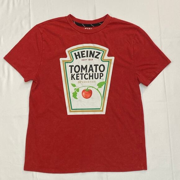 Official HEINZ Ketchup Merchandise Shirt Size L 12/14 silly sunny unique weird - Picture 1 of 9